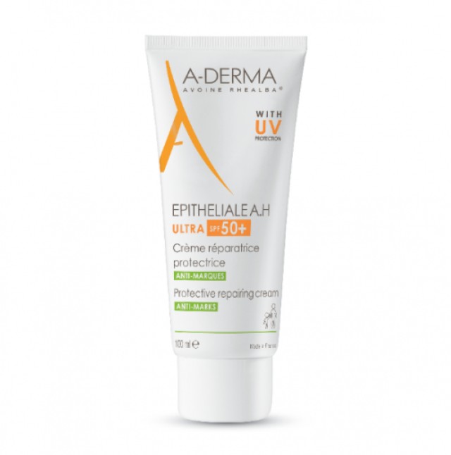 A-Derma Epitheliale AH ULTRA SPF50+ Προστατευτική Επανορθωτική Κρέμα Κατά των Σημαδιών 100ml