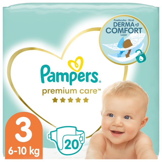 Pampers Premium Care Πάνες Μέγεθος 3 Midi (6-10 Kg) 60τμχ