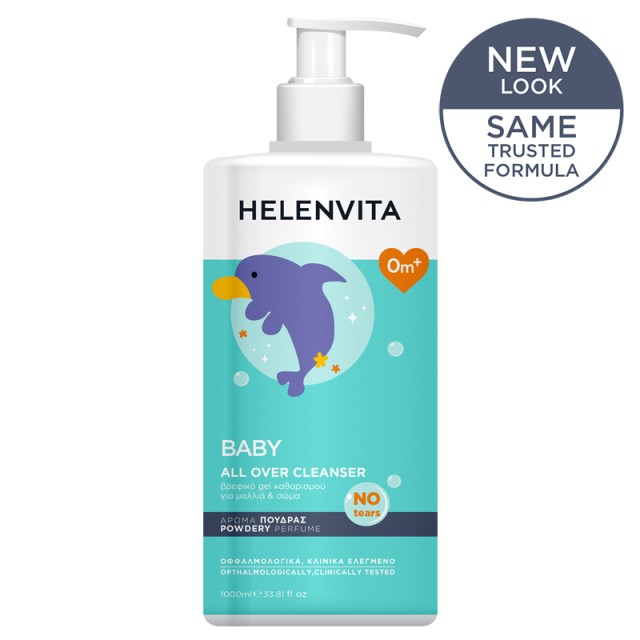 Helenvita Baby Allover Cleanser Hair&Body Talc 1lt