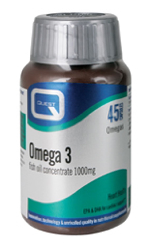 Quest Omega 3 1000mg 45+45caps Δώρο