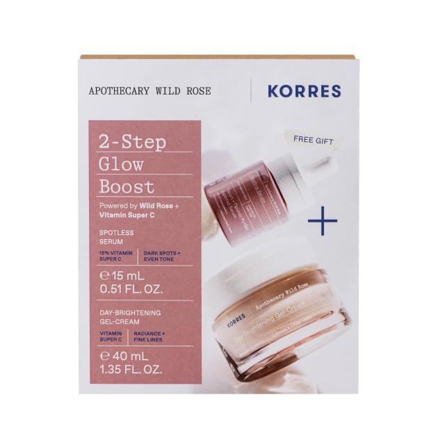 Korres Wild Rose Face Gel-Cream + Serum Set