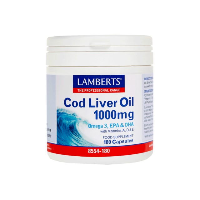 Lamberts Cod Liver Oil 1000mg 180caps